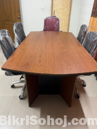 Meeting Table, Moving Chair & File Cabinet